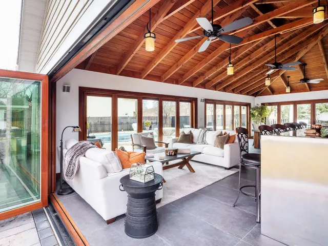 Four season room addition, Rensselaer County, NY